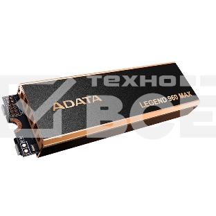 Накопитель SSD ADATA LEGEND 960 MAX, 4Tb, M.2 2280, PCIe 4.0 x4, NVMe, R/W 7400/6800, с радиатором