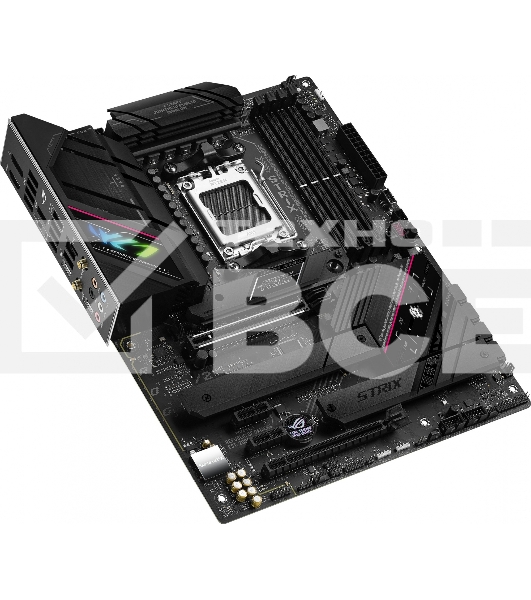 Материнская плата ASUS ROG STRIX B650E-F GAMING WIFI, AM5, AMD B650, 4xDDR5, 4xSATA, 3xM.2, 1xPCI-E 5.0 x16, 1xPCI-E 4.0 x4, 2xPCI-E x1, 1xHDMI, 1xDP, 1x 2.5Gb LAN, 4xUSB-A 2.0, 4xUSB-A 3.2 Gen 1, 2xUSB-A 3.2 Gen 2, 1xUSB-C 3.2 Gen 2, 1xUSB-C 3.2 Gen 2x2,