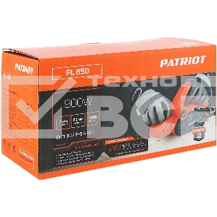 Рубанок электрический PATRIOT PL 850, мощность 900Вт, ширина строгания 82 мм, комплект для выборки четверти