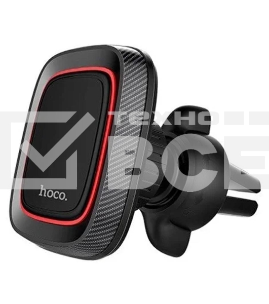 Автомобильный держатель для смартфона Hoco CA23, на дефлектор, магнитный, черный