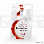 Конвертер HDMI->DisplayPort, Cablexpert DSC-HDMI-DP-W, HD19M+USBxHD20F, белый, фото3