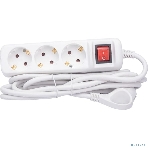 Удлинитель электрический ЭРА U-3es-3m-3x1,5 с заземлением с выключателем 3 розетки 3м ПВС 3x1,5мм2 16А, фото4