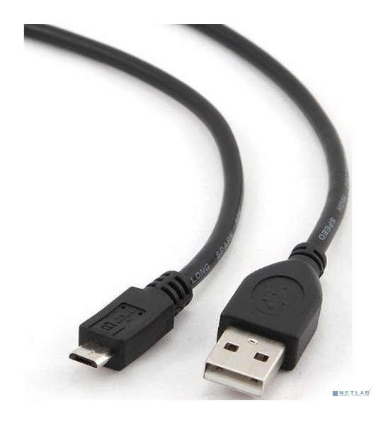 Кабель Filum USB 2.0 Pro, 1 м., черный, 2A, разъемы: USB A male- USB micro B male, пакет. (FL-CPro-U2-AM-microBM-1M)