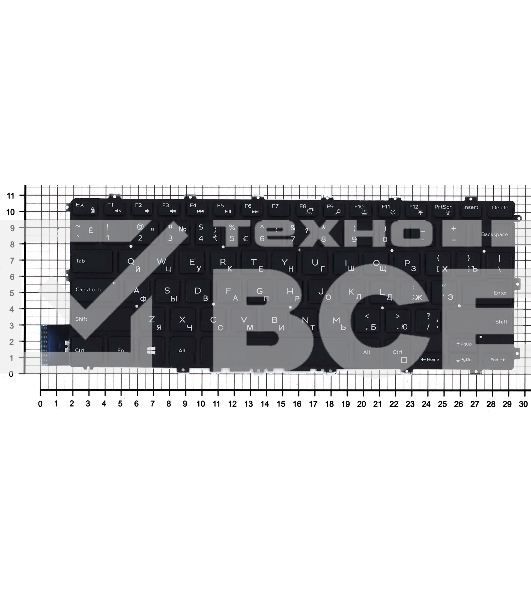 Клавиатура для ноутбука Dell Inspiron 14 5480 5481 5482 5485 5488 черная подсветка маленький энтер