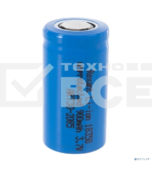 Аккумулятор Li-ion 18350 unprotected 900 mAH 3.7 В Rexant