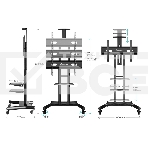 Стойка для телевизора с кронштейном ONKRON TS1881 50