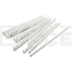 Пружины для переплета пластиковые Silwerhof d=12мм 56-80лист A4 белый (100шт) (1373587), фото2