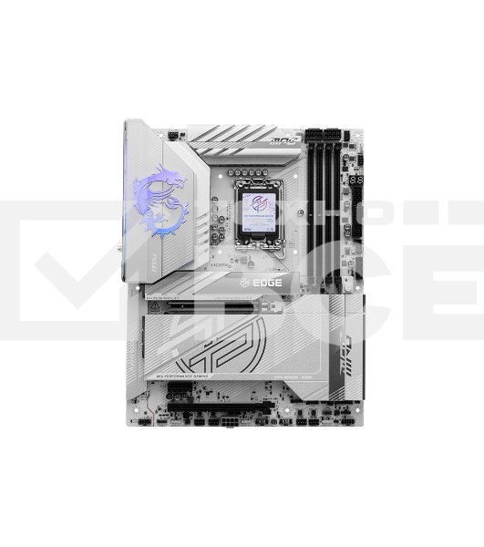 Материнская плата MSI MPG Z890 EDGE TI WIFI, LGA 1851, Intel Z890, 4xDDR5, 4xSATA, 5xM.2, 1xPCIe 5.0 x16, 1xPCIe 4.0 x4, 1xPCIe x1, 1xHDMI, 1x5Gb LAN, 1xUSB-A 2.0, 4xUSB-A 3.2 Gen 1, 4xUSB-A 3.2 Gen 2, 1xUSB-C 3.2 Gen 2, 2xUSB-C TB4, 2x3.5 мм, 7.1, ATX