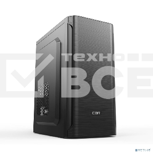 Корпус CBR mATX Minitower MX10, c БП PSU-ATX400-12EC (400W/120mm), 2*USB 2.0, HD Audio+Mic, Black [PCC-MATX-MX10-400W]