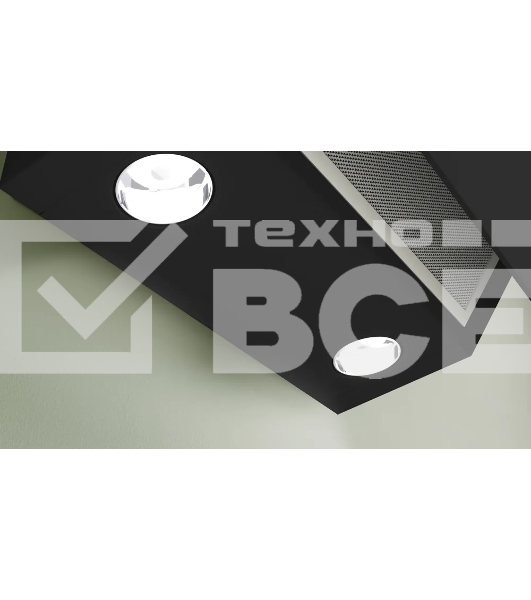 Вытяжка Bosch DWK64PJ60T Наклонная, 400 м3/ч, 60см, цвет: черный , touch control