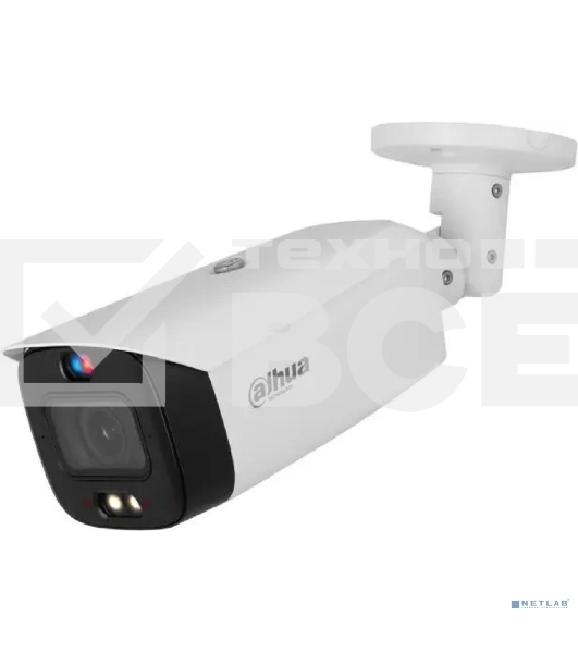 Уличная цилиндрическая IP-видеокамера TiOC DAHUA DH-IPC-HFW3849T1P-ZAS-PV-S5 с ИИ и активным сдерживанием 8Мп, 1/2.8” CMOS, моторизованный объектив 2.7~13,5мм (5x), видеоаналитика, ИК 50м, LED 40м