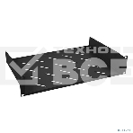 Полка Cabeus, консольная, 2U, 315 мм Г, для шкафов и стоек, черный, фото 1