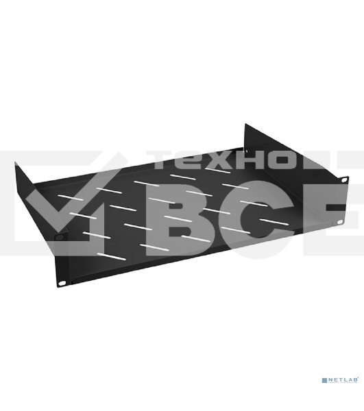 Полка Cabeus, консольная, 2U, 315 мм Г, для шкафов и стоек, черный