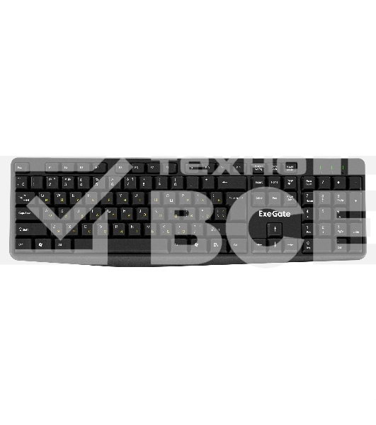 Клавиатура ExeGate EX298364RUS Smart K120 (USB, полноразмерная, влагозащищенная, 104кл., Enter большой, длина кабеля 1,6м, черная, RTL)