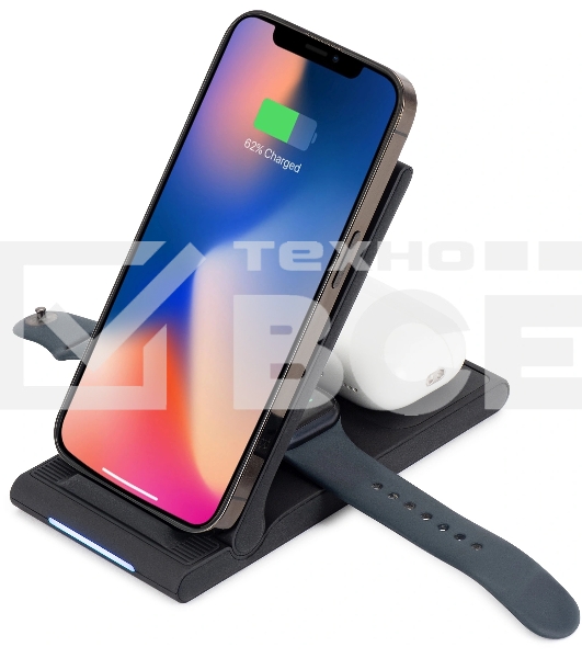 Беспроводное зарядное устройство Buro CWC-QC5 15W 3A (QI) USB-C универсальное черный