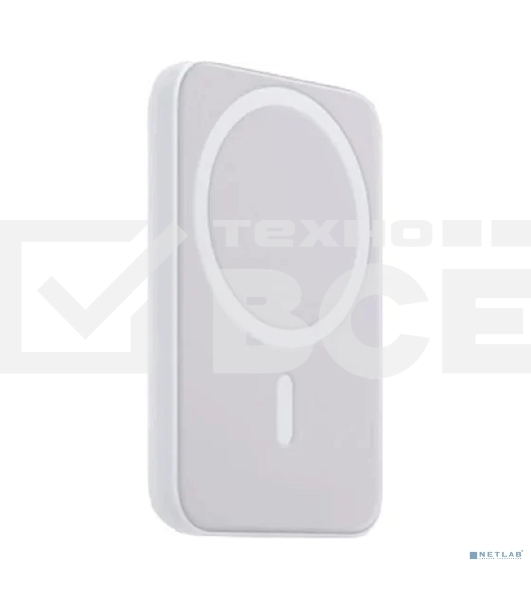 Портативное беспроводное зарядное устройство Rexant Power Bank (аккумуляторная батарея) 5000 mAh, MagSafe, белый