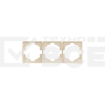 Рамка KRANZ ROUND 3-постовая шелк, фото 1