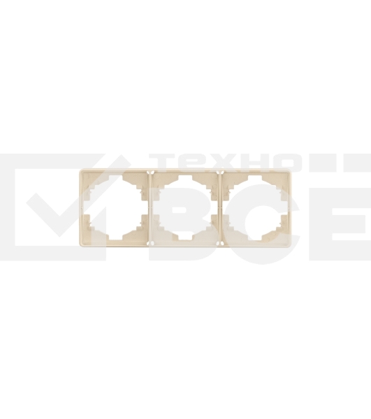 Рамка KRANZ ROUND 3-постовая шелк