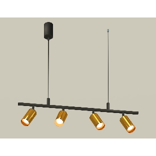 Светильник Ambrella light XB9002330/4 SBK/PYG черный песок/золото желтое полированное MR16 GU5.3 (С9002, С6327, N6134)