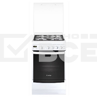 Плита газовая Gefest ПГ 5100-03 0002 белый, конфорок 4 шт, духовка 52 л, 50 см x 85 см x 58.5 см