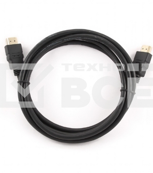 Кабель Cablexpert HDMI CC-HDMI4-6, 19M/19M, v2.0, медь, позол.разъемы, экран, 1.8м, черный, пакет