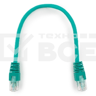 Патч-корд UTP Cablexpert  кат.6, 0.25м, литой, многожильный (зелёный)