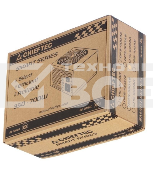 Блок питания Chieftec GPS-650A8, 650Вт, 80 PLUS, 120мм, черный