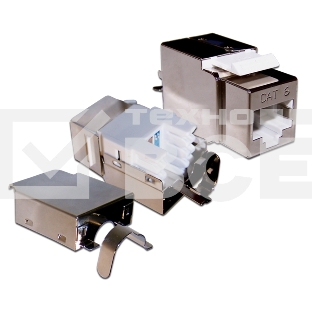 Модуль Keystone, RJ45, кат.6, STP, 180 градусов