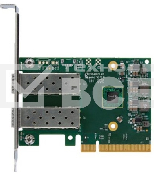 Сетевая карта ConnectX®-6 Lx EN adapter card, 25GbE, Dual-port SFP28, PCIe 4.0 x8, No Crypto, Tall Bracket