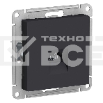 Розетка компьютерная RJ45 Systeme electric ATN001083 ATLASDESIGN, механизм, КАРБОН, фото 1