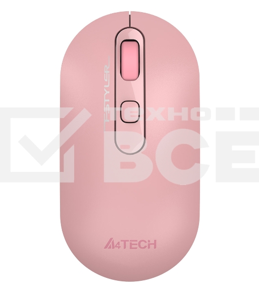 Мышь беспроводная A4Tech Fstyler FG20 розовый, 2000 dpi, радиоканал, USB, кнопки - 4