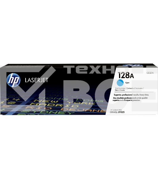 Картридж лазерный HP CE321A 128A голубой для CLJ Pro CM1415FN/CM1415FNW/CP1525N/CP1525NW 1300 стр.