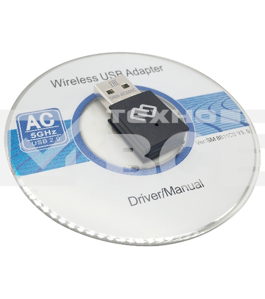 Сетевой адаптер WiFi Digma DWA-AC600C AC600 USB 2.0 (ант.внутр.) 1ант. (упак.:1шт)