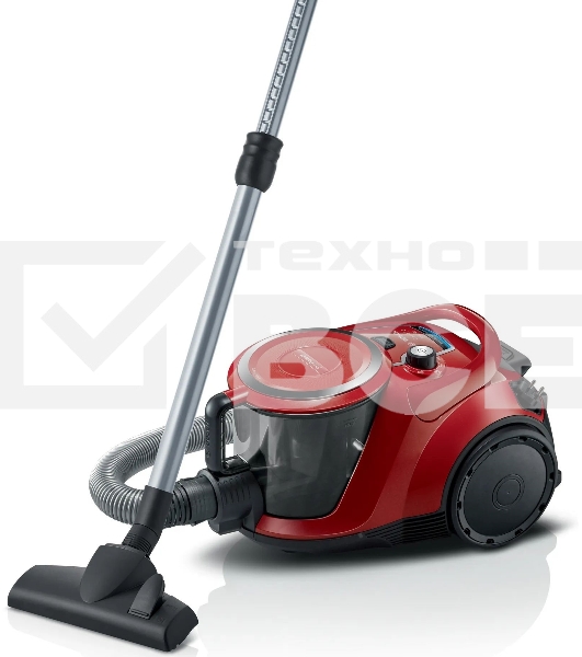 Пылесос Bosch BGS412234A красный, 2200 Вт, уборка сухая, пылесборник контейнер, 2.4 л