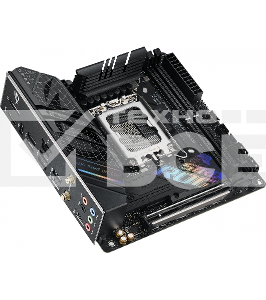 Материнская плата ASUS ROG STRIX B760-I GAMING WIFI, LGA 1700, Intel B760, 2xDDR5, 4xSATA, 2xM.2, 1xPCIe 5.0 x16, 1xHDMI, 1xDP, 1x 2.5Gb LAN, 3xUSB-A 2.0, 3xUSB-A 3.2 Gen 1, 1xUSB-C 3.2 Gen 1, 1xUSB-C 3.2 Gen 2x2, 5x3.5 мм, 7.1, Mini-ITX