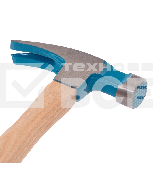 Молоток-гвоздодер Gross AMERICAN HICKORY 380 г, угол 75, магнит, обрезиненная рукоятка