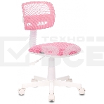 Кресло детское Бюрократ CH-W299/PK/TW-13A TW-06A TW-13A розовый спинка сетка (пластик белый), фото9