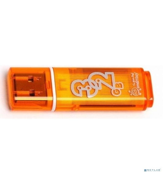 Флешка USB Smartbuy Glossy series orange (SB32 GbGS-Or), 16Gb, USB 2.0, R/W 25/15, оранжевый