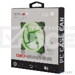 Вентилятор для корпуса Crown CMCF-12025S-1232 черный/зеленый, 120 мм, 1650 об/мин, 23 дБ, 3 pin, фото12