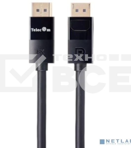 Кабель соединительный Telecom TCG755-2M DP-DP 1.4V 8K@60Hz 2м , медь