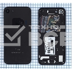 Задняя крышка для iPhone 7 (4.7) черный-пречерный Jet Black, фото 1
