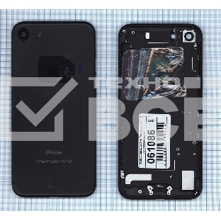 Задняя крышка для iPhone 7 (4.7) черный-пречерный Jet Black
