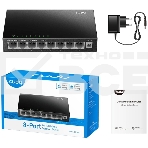 Коммутатор 8-Port 10/100 Mbps Desktop Switch, 8 10/100M RJ45 Ports, Loop Detection, Metal Case, Power Saving, Plug & Play, фото6