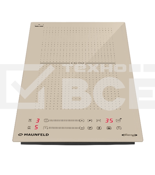 Индукционная варочная панель Maunfeld CVI292S2FBG Inverter независимая, бежевый