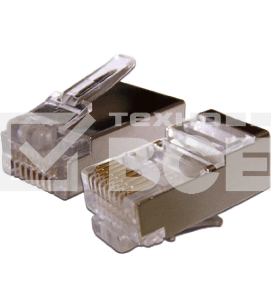 Коннектор Lanmaster (TWT-PL45/S-8P8C-6V) FTP кат.6 RJ45 (упак.:100шт)