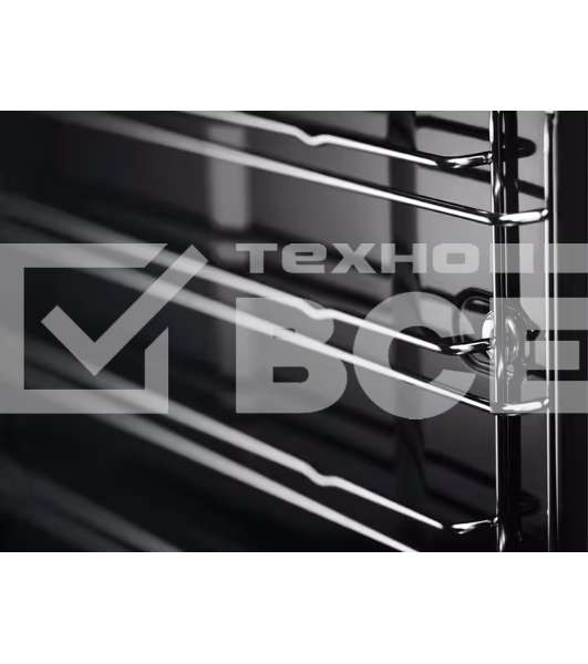 Встраиваемый духовой шкаф Electrolux EOF5H50BX, Электрический духовой шкаф с конвекцией, приготовление на пару, объем 65 л, 8 режимов, очистка каталитическая, 2 стекла в дверце, направляющие проволочные, нержавеющая сталь