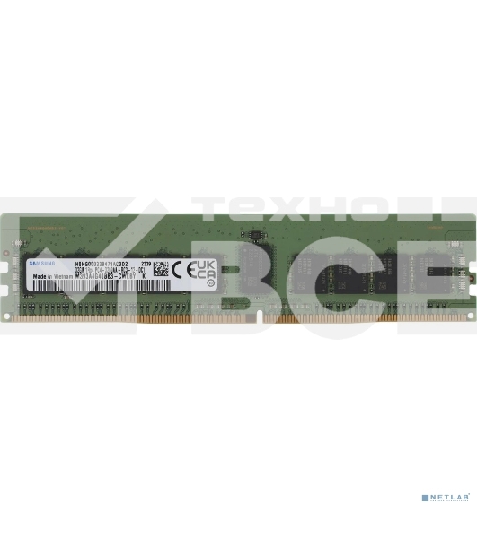 Оперативная память Samsung M393A4G40BB3-CWE, DDR4, 32GB (1x32 GB), 3200 MHz, CL22, ECC, RDIMM
