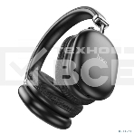 Беспроводные/проводные наушники HOCO W35 Max черный, полноразмерные, Bluetooth + проводной, до 90 ч., фото 1