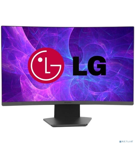 Монитор 27' LG 27GS60QC-B VA 2560x1440, 180 Гц, 1 мс, 16:9, 300 кд/м², HDMI 2.0, DP 1.4, 3.5 Jack, HDR10, FreeSync, изогнутый экран (1000R), черный