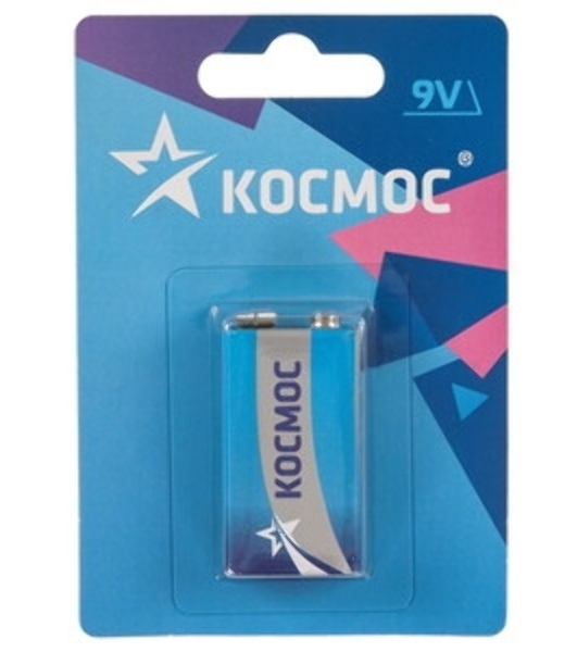 Элемент питания Космос солевой 'крона' 6F22 (1S)